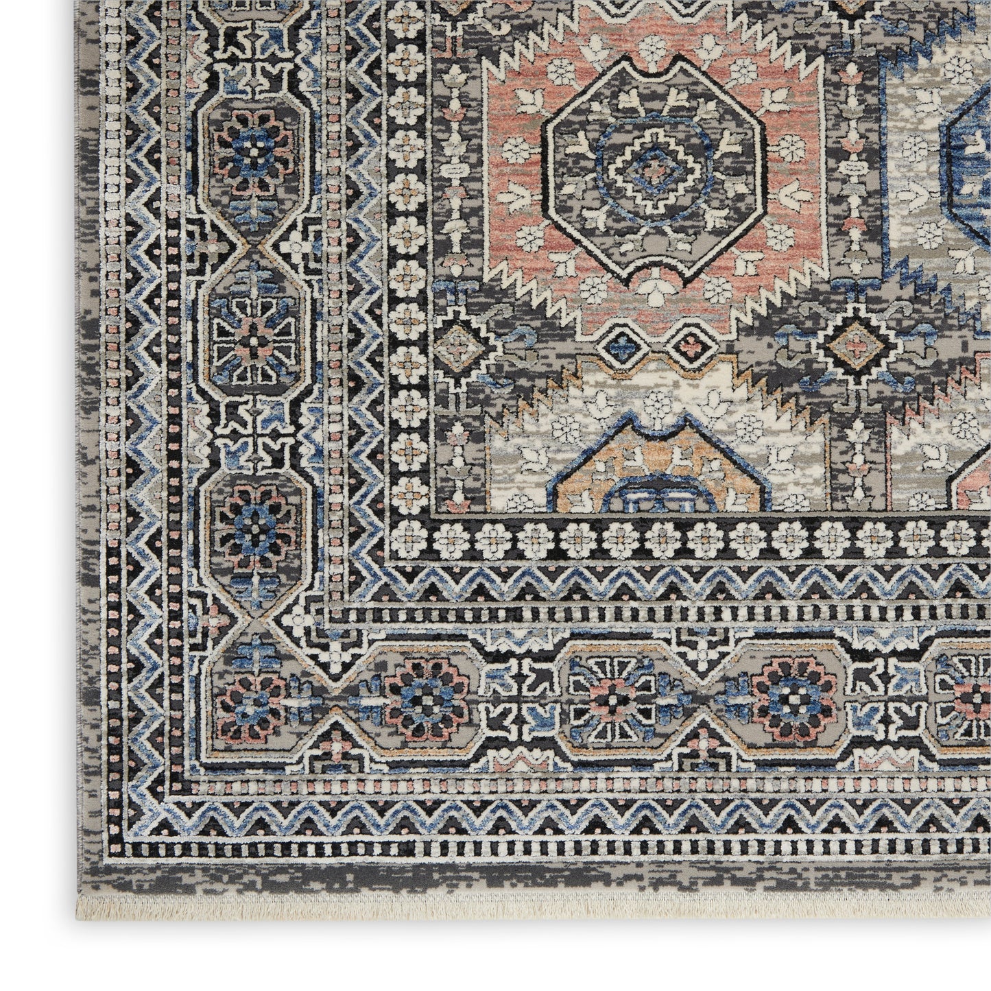 Nourison Home Starry Nights  Grey Navy  Traditional
