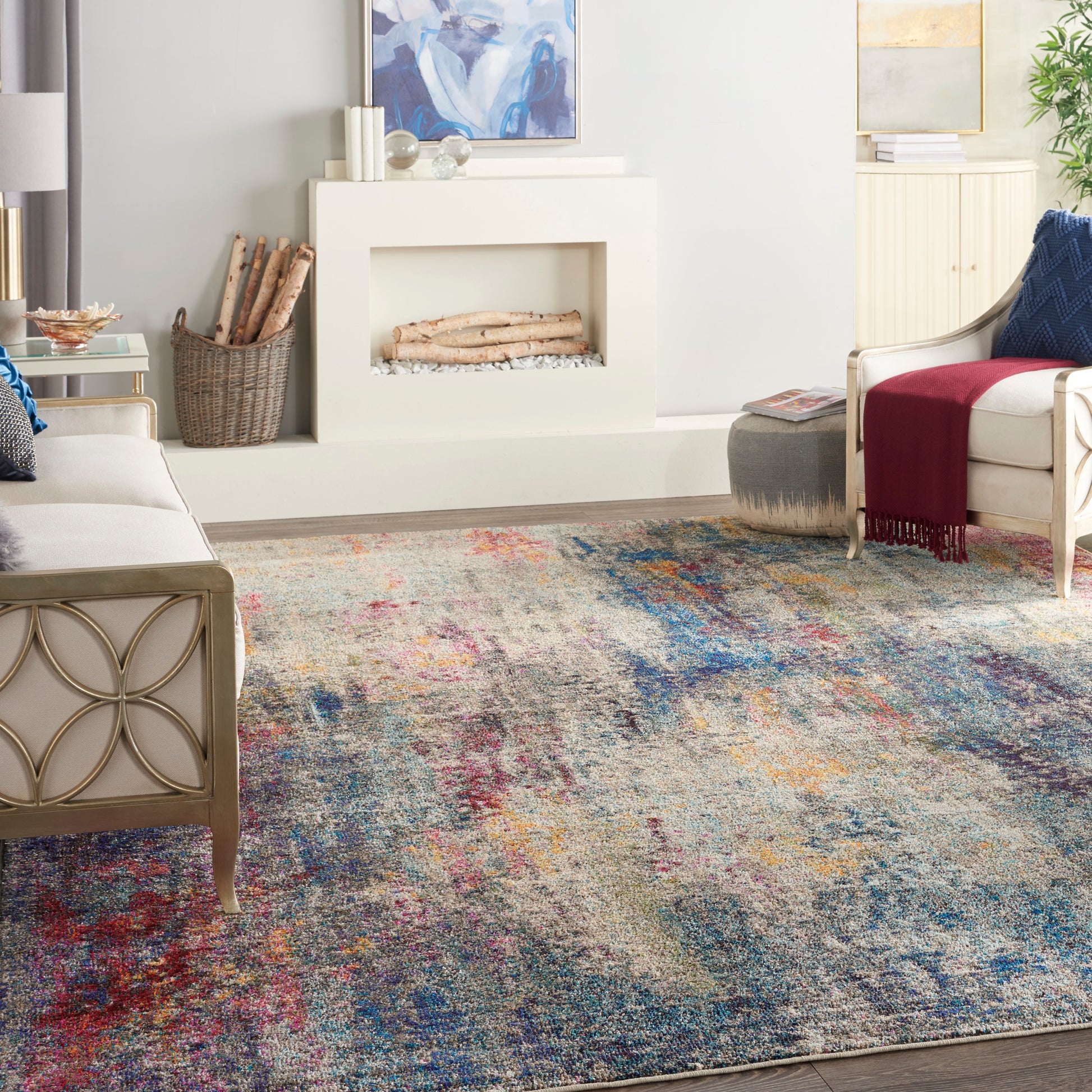 Nourison Home Celestial  Multicolor  Contemporary