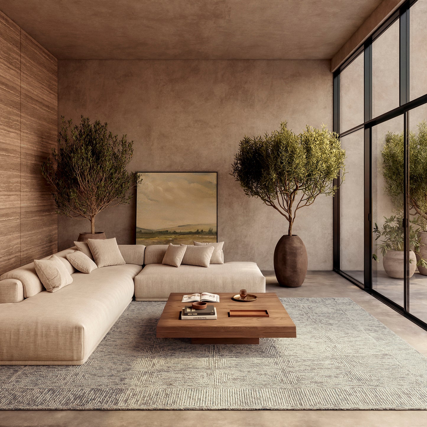 Nourison Home Colorado  Ivory Grey Teal  Contemporary