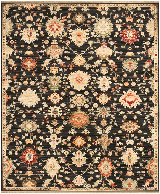 Nourison Home Antique Bloom  Black  Traditional