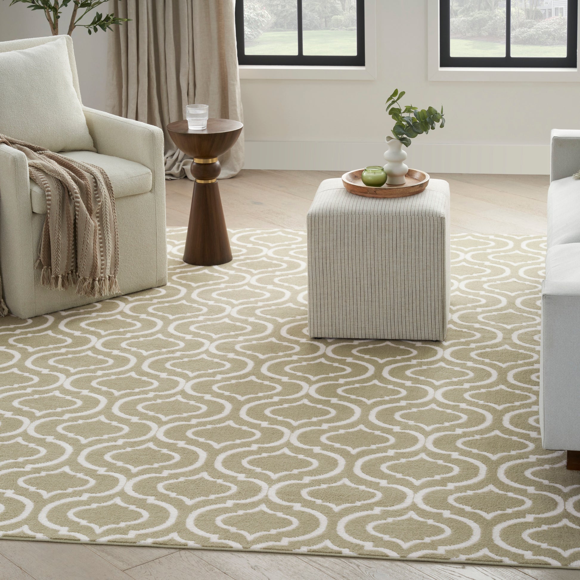 Nourison Home Jubilant  Olive  Transitional