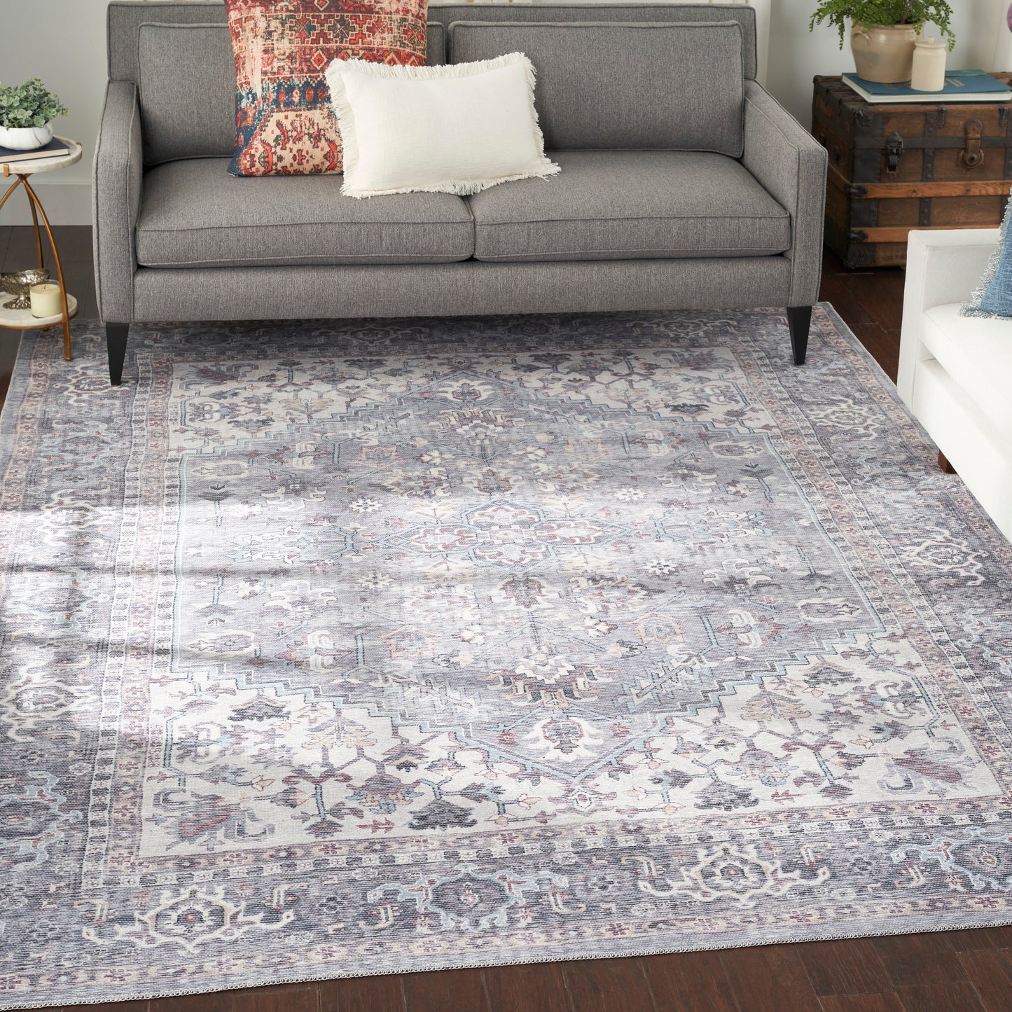 Nourison Home New Concept Washables  Grey  Traditional