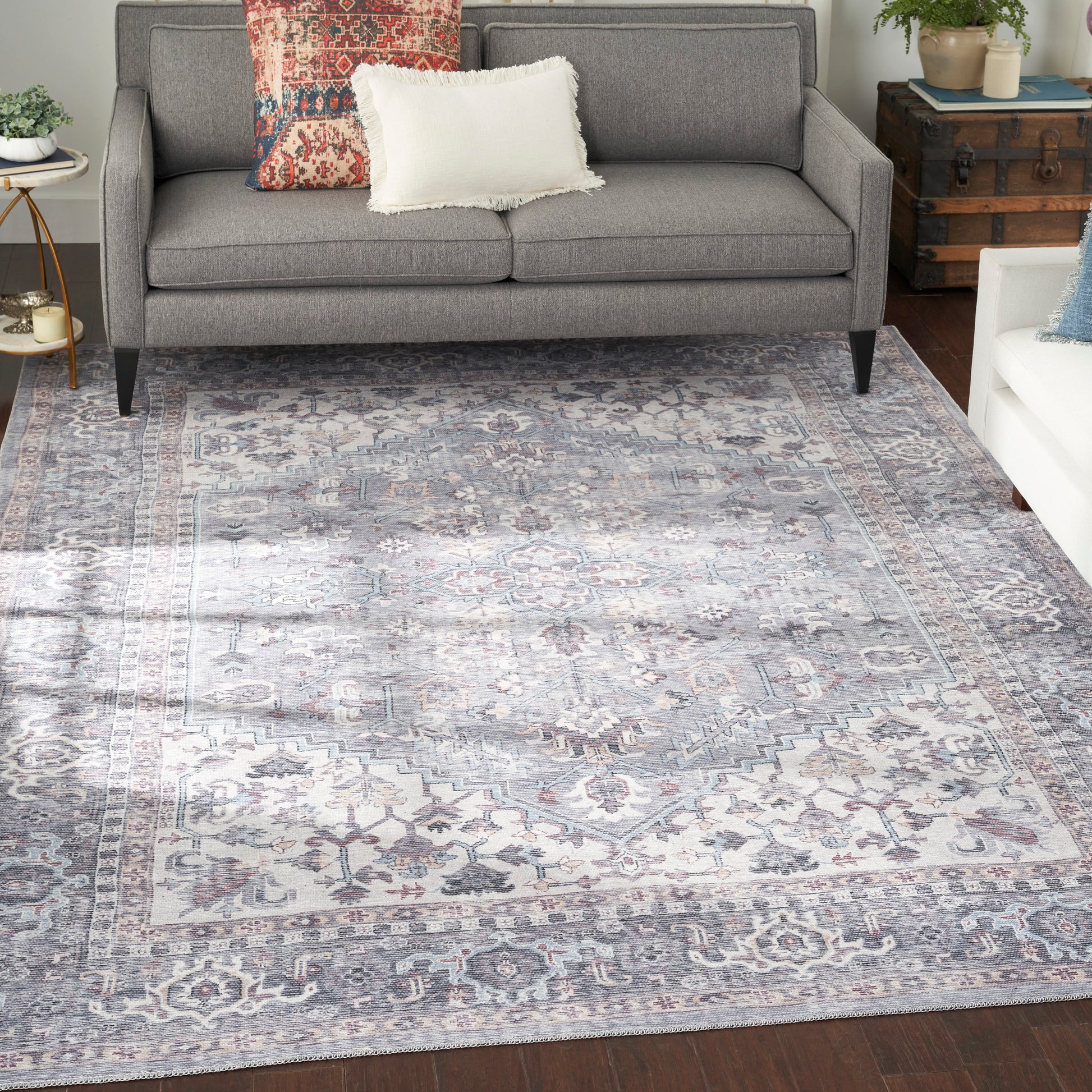 Nourison Home New Concept Washables  Grey  Traditional