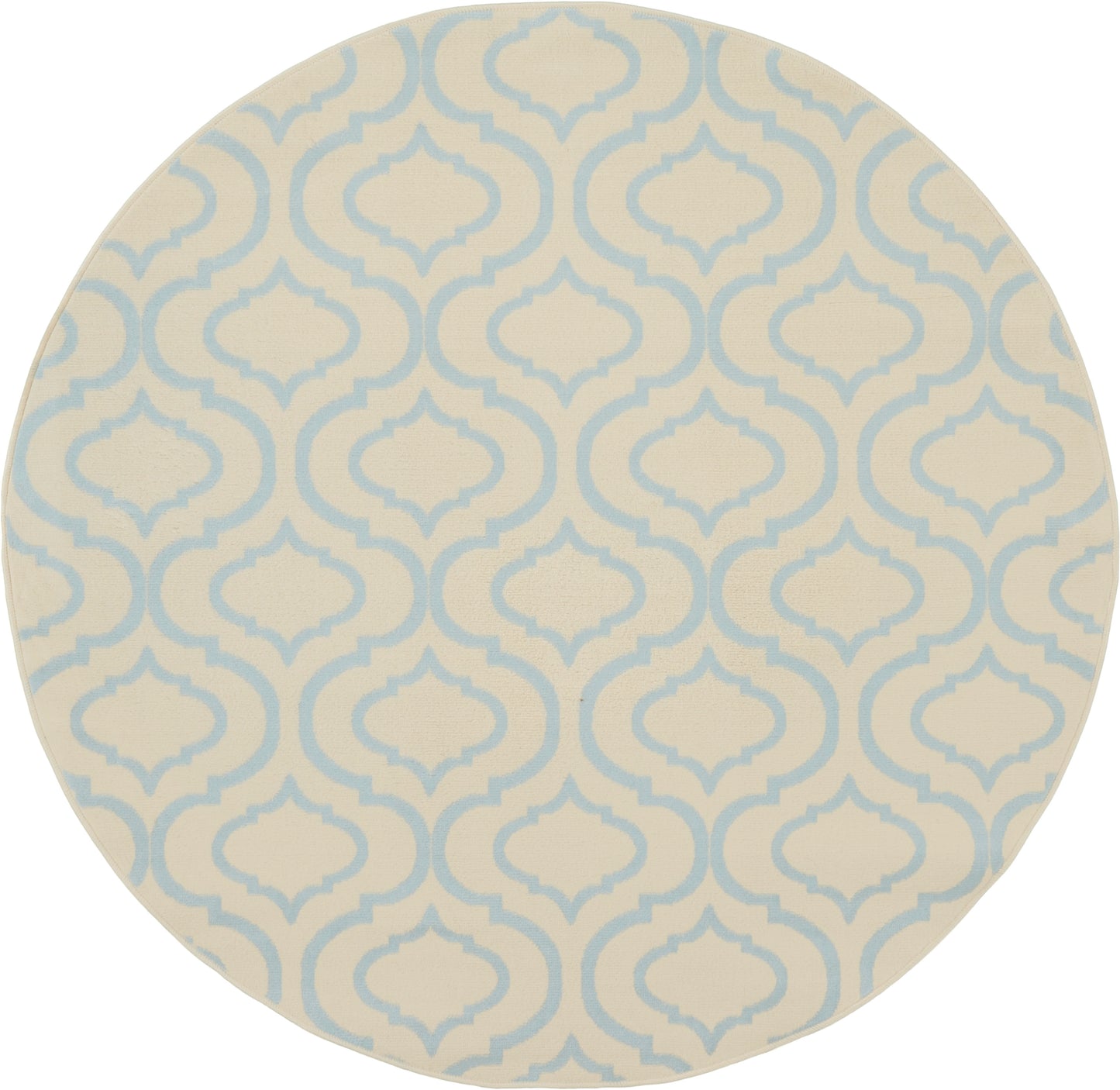 Nourison Home Jubilant JUB19 Ivory Blue Transitional Power-loomed Rug