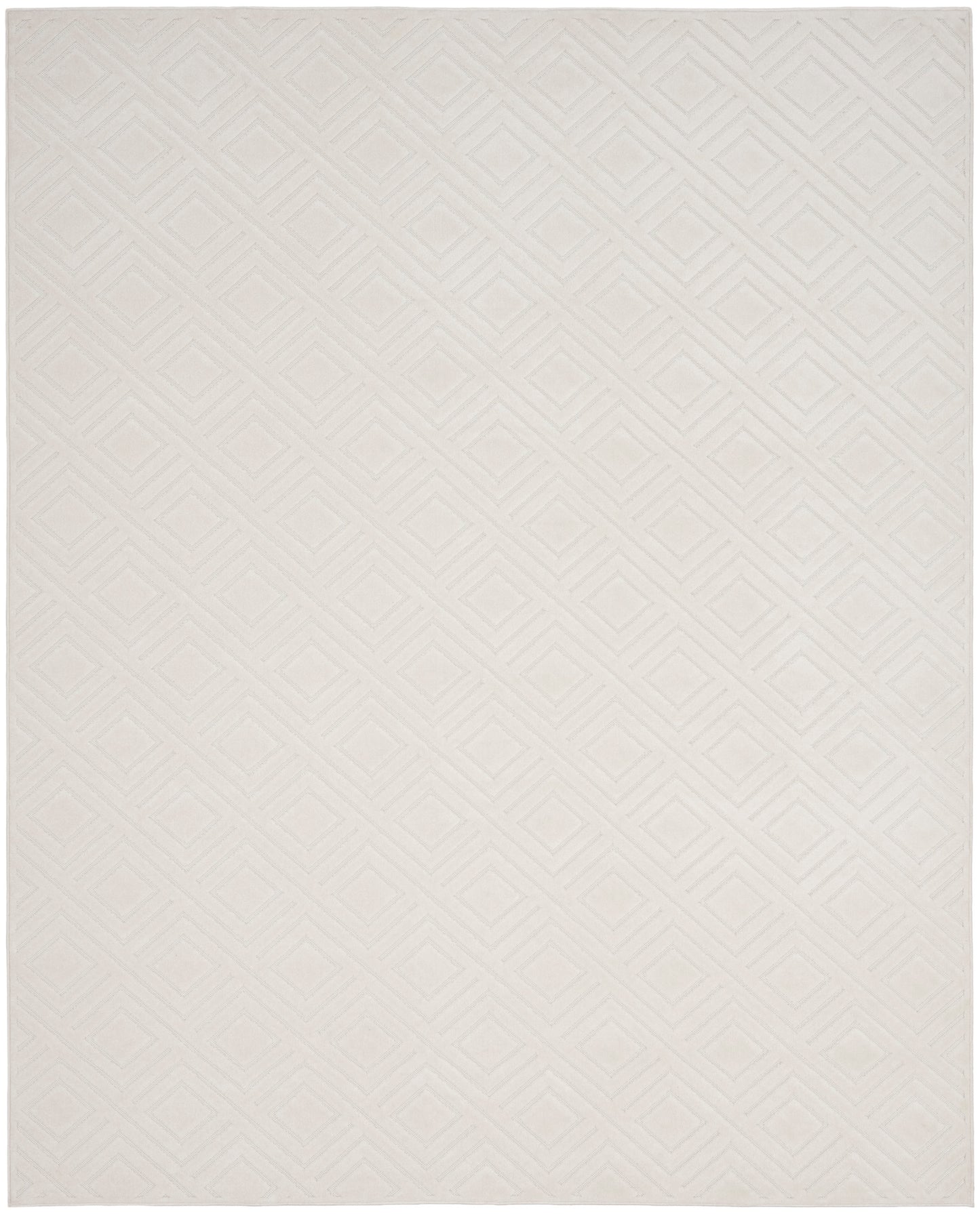 Nourison Home Care Free CAF03 Ivory Contemporary Loom-woven Rug