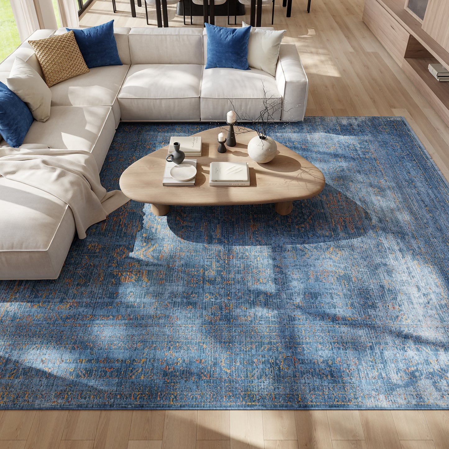 Nourison Home Luxurious  Blue  Traditional
