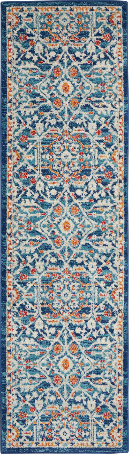 Nourison Home Passion  Blue Multicolor  Transitional