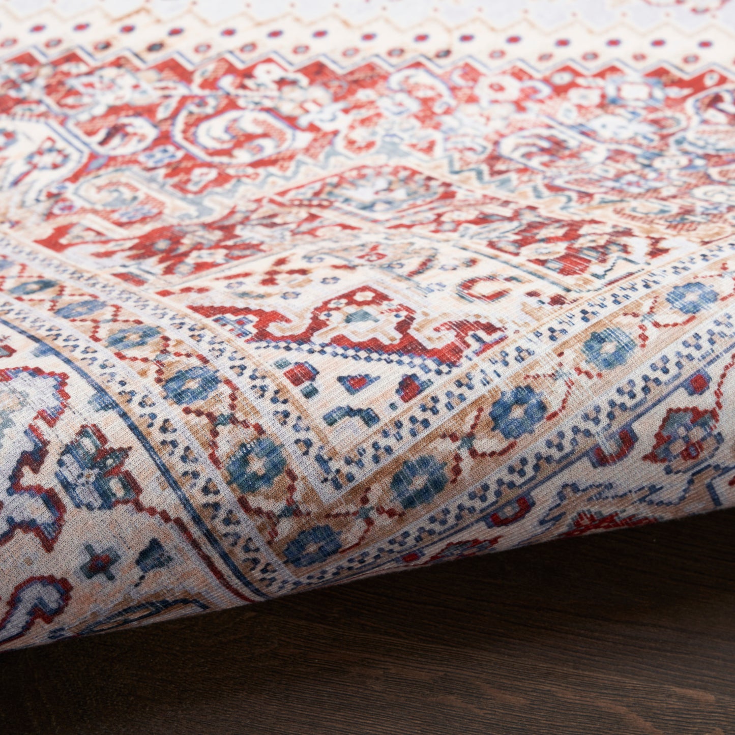 Nourison Home Vintage Home  Ivory Red  Traditional