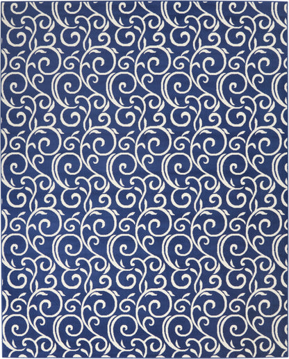 Nourison Home Grafix  Navy  Contemporary