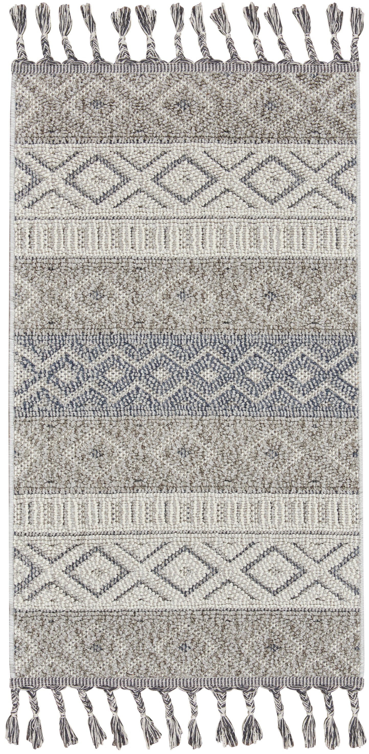 Nourison Home Paxton PAX03 Ivory Slate Contemporary Power-loomed Rug
