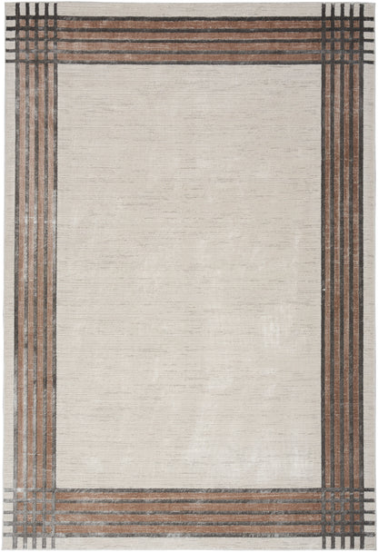 Nourison Home Desire DSR01 Ivory Silver Contemporary Power-loomed Rug