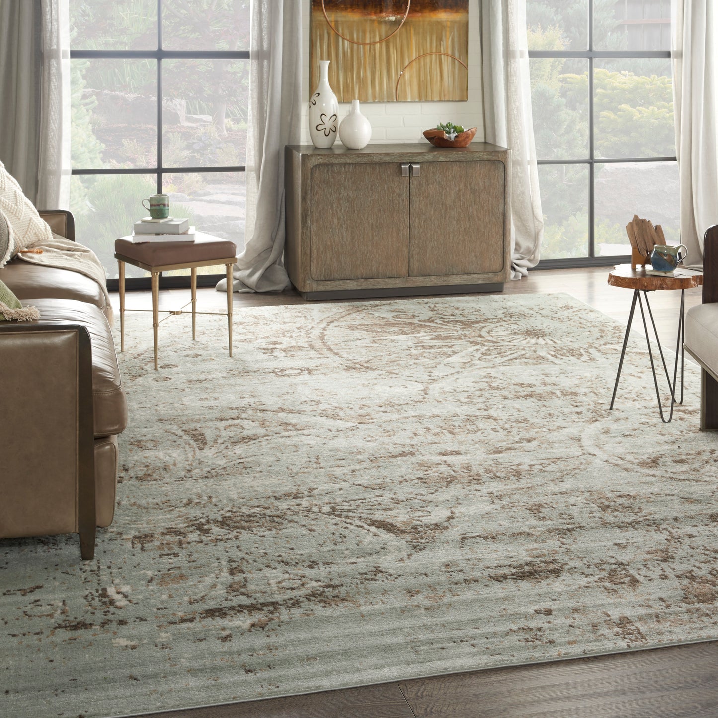 Nourison Home Euphoria  Grey  Transitional