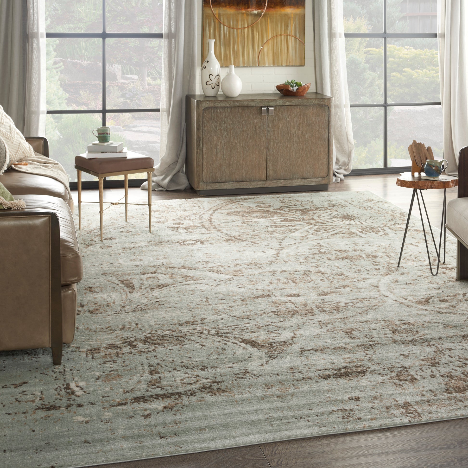 Nourison Home Euphoria  Grey  Transitional