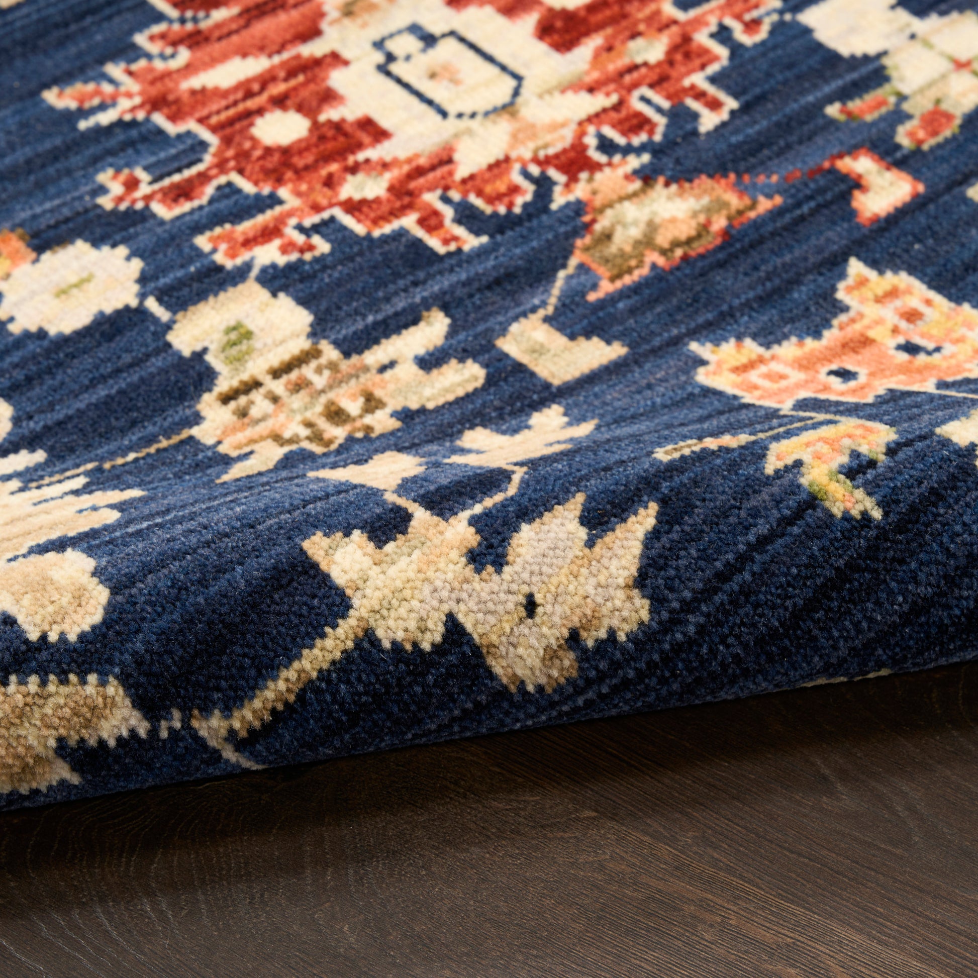 Nourison Home Antique Bloom  Navy  Traditional