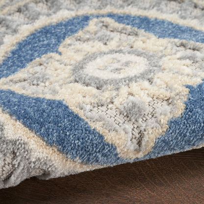 Nourison Home Aloha  Blue Grey  Contemporary