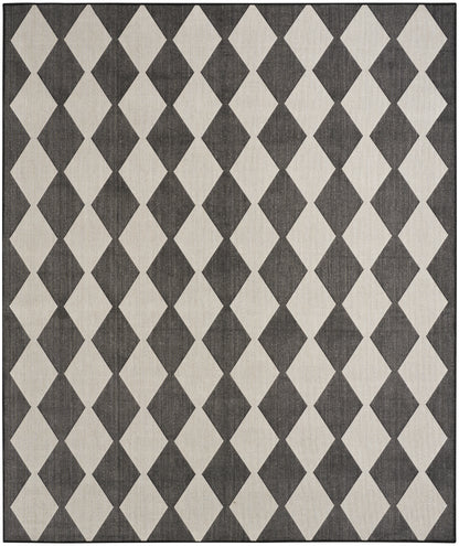 Nourison Home Positano POS04 Black Contemporary Power-loomed Rug