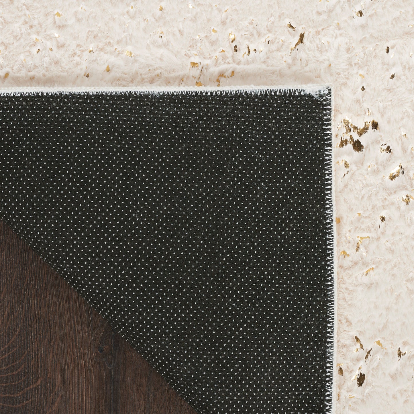 Nourison Home Cozy Shimmer  Ivory Gold  Contemporary