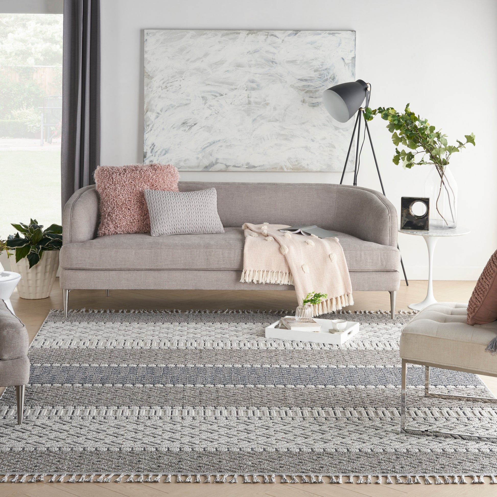 Nourison Home Paxton  Ivory Slate  Contemporary