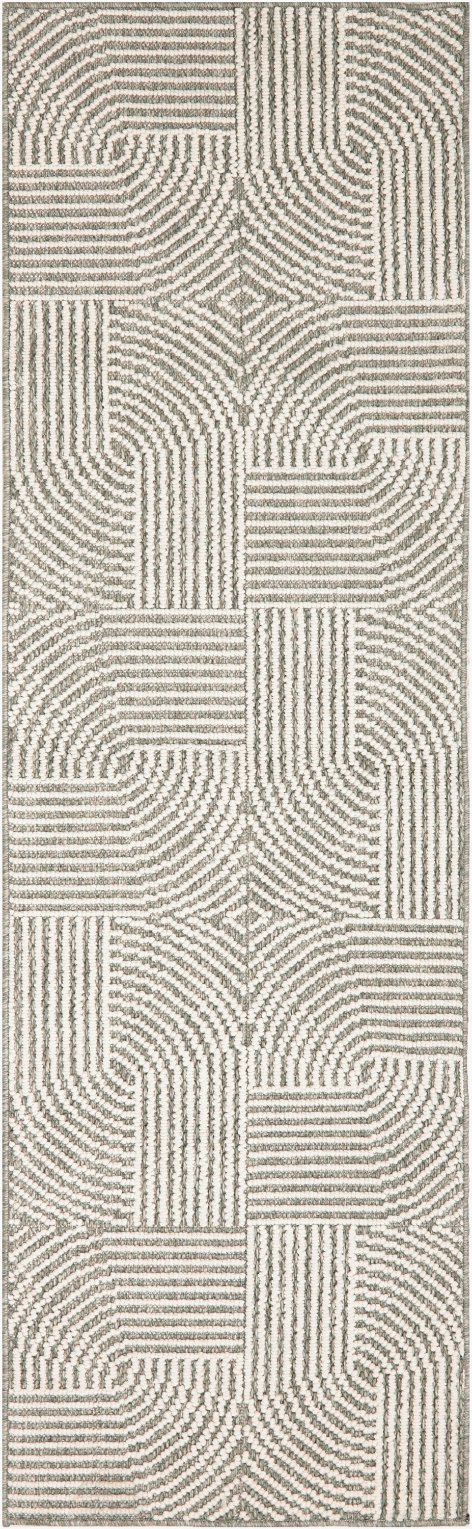 Nourison Home Natural Texture NTX02 Grey Ivory Contemporary Machine Woven Rug