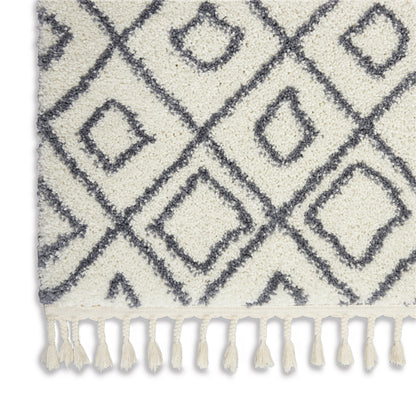 Nourison Home Serenity Shag  Ivory Slate  