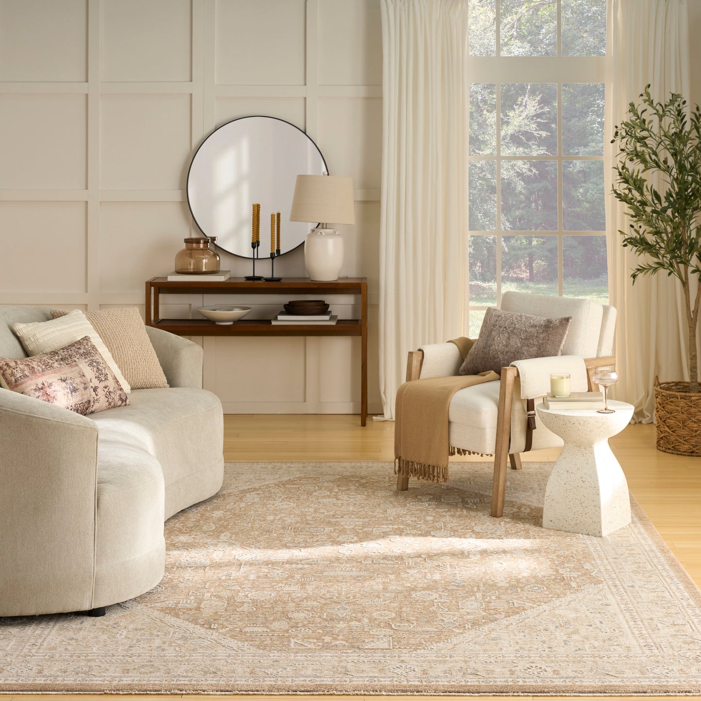 Nourison Home Retreat  Mocha  Traditional