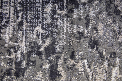 Feizy Prasad 39N9F Ivory Charcoal Modern/Bohemian & Eclectic/Ind Rug - Rugs - Feizy - Atlanta Designer Rugs