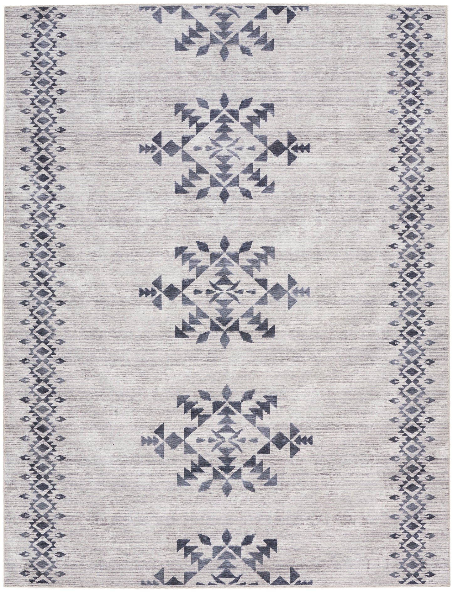 Nourison Home New Concept Washables  Ivory Charcoal  Contemporary