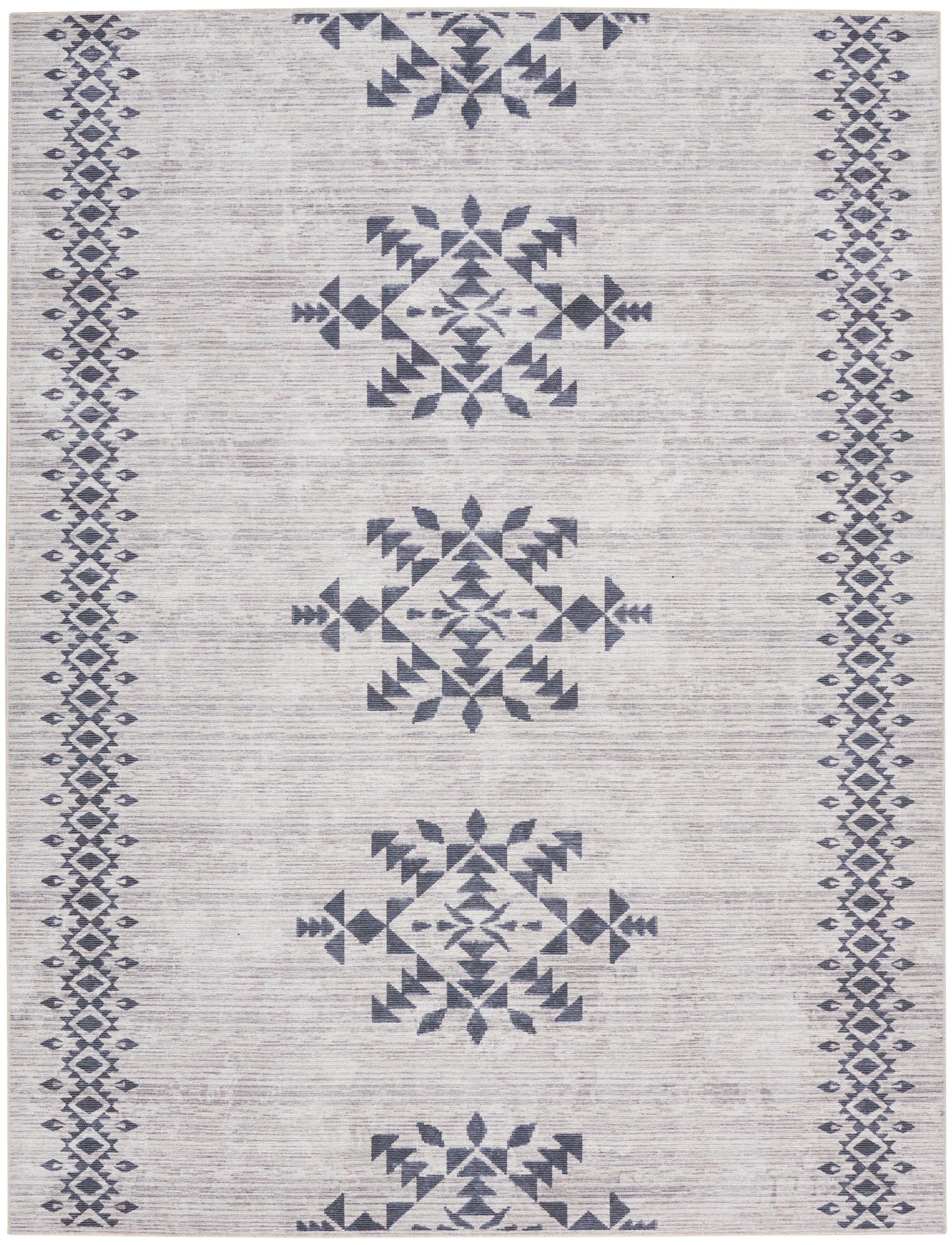 Nourison Home New Concept Washables  Ivory Charcoal  Contemporary