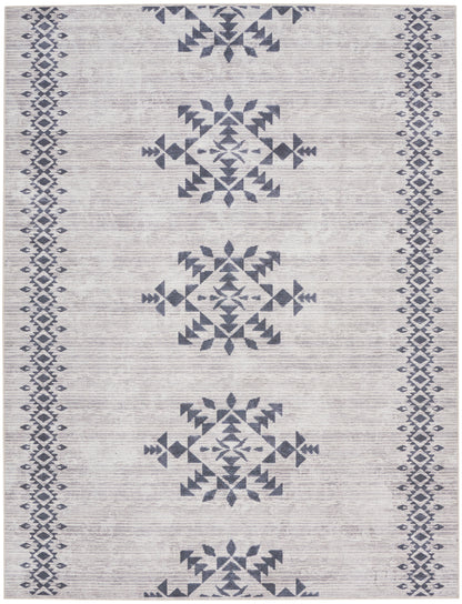 Nourison Home New Concept Washables  Ivory Charcoal  Contemporary