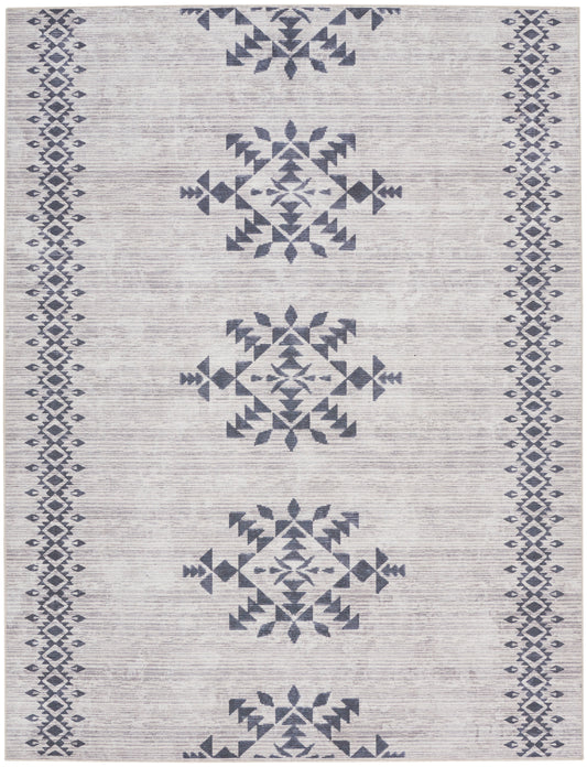 Nourison Home New Concept Washables  Ivory Charcoal  Contemporary