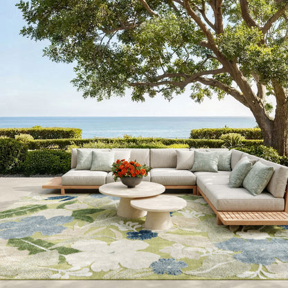 Nourison Home Suncoast  Green Blue  Contemporary