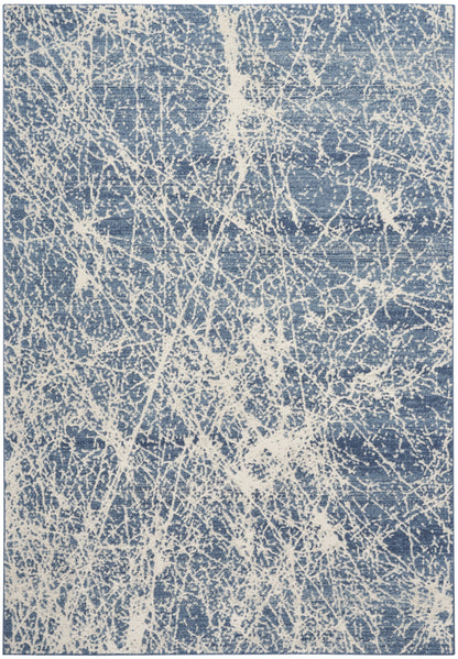 Nourison Home Exhale EXL02 Navy Ivory Contemporary Power-loomed Rug