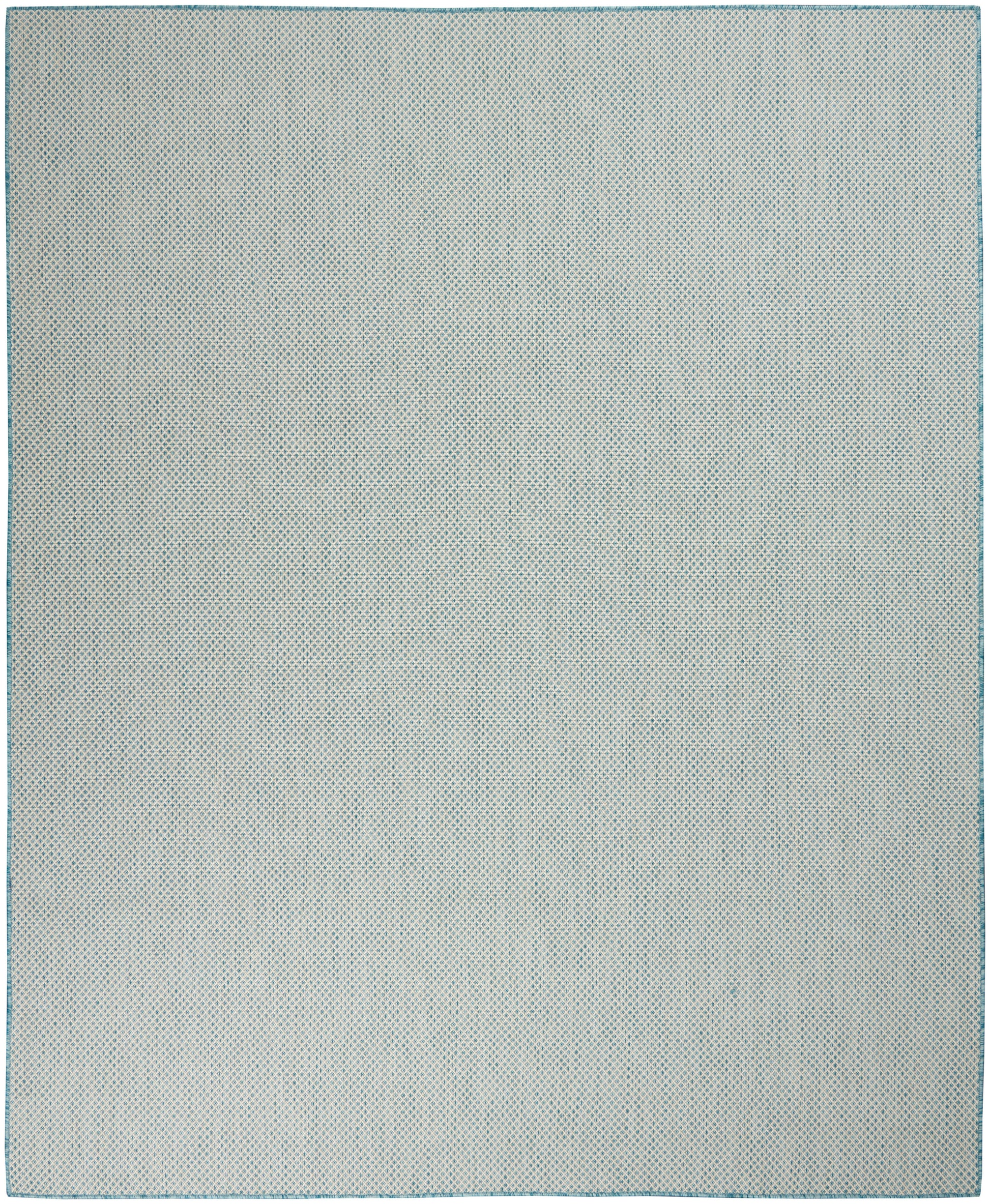 Nourison Home Courtyard  Ivory Aqua  Contemporary