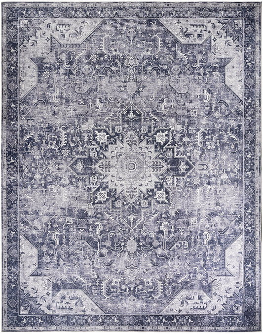 Nourison Home Nourison Washables  Charcoal Grey  Traditional