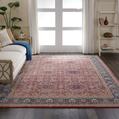 Nourison Home Ankara Global  Red  Traditional