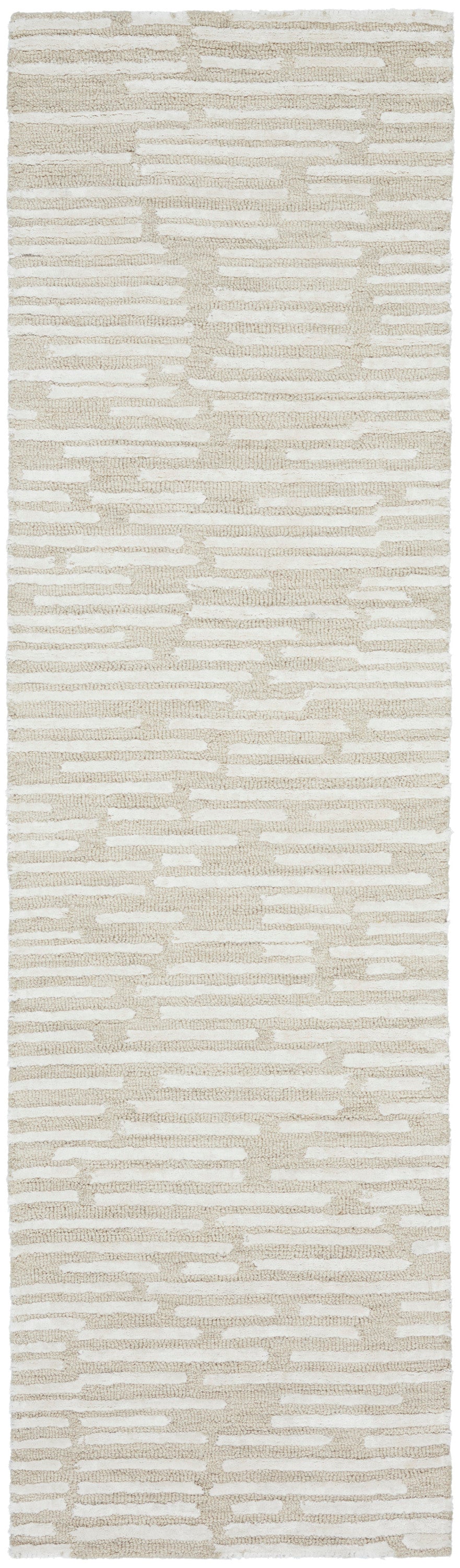 Calvin Klein CK010 Linear LNR01 Ivory Contemporary Hand Tufted Rug