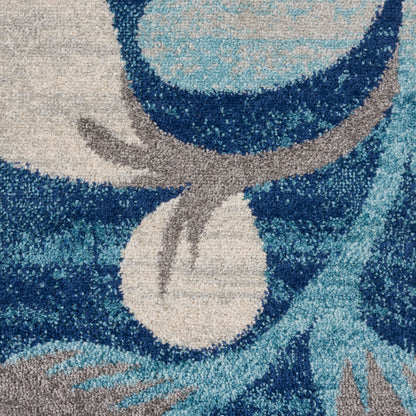 Nourison Home Tranquil  Navy  Contemporary