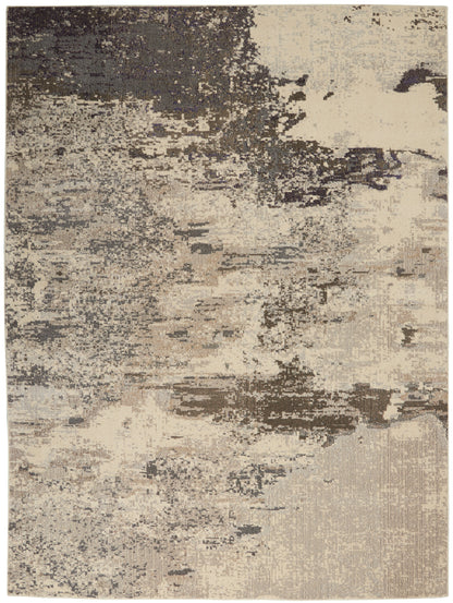 Nourison Home Celestial CES02 Ivory Grey Contemporary Power-loomed Rugs