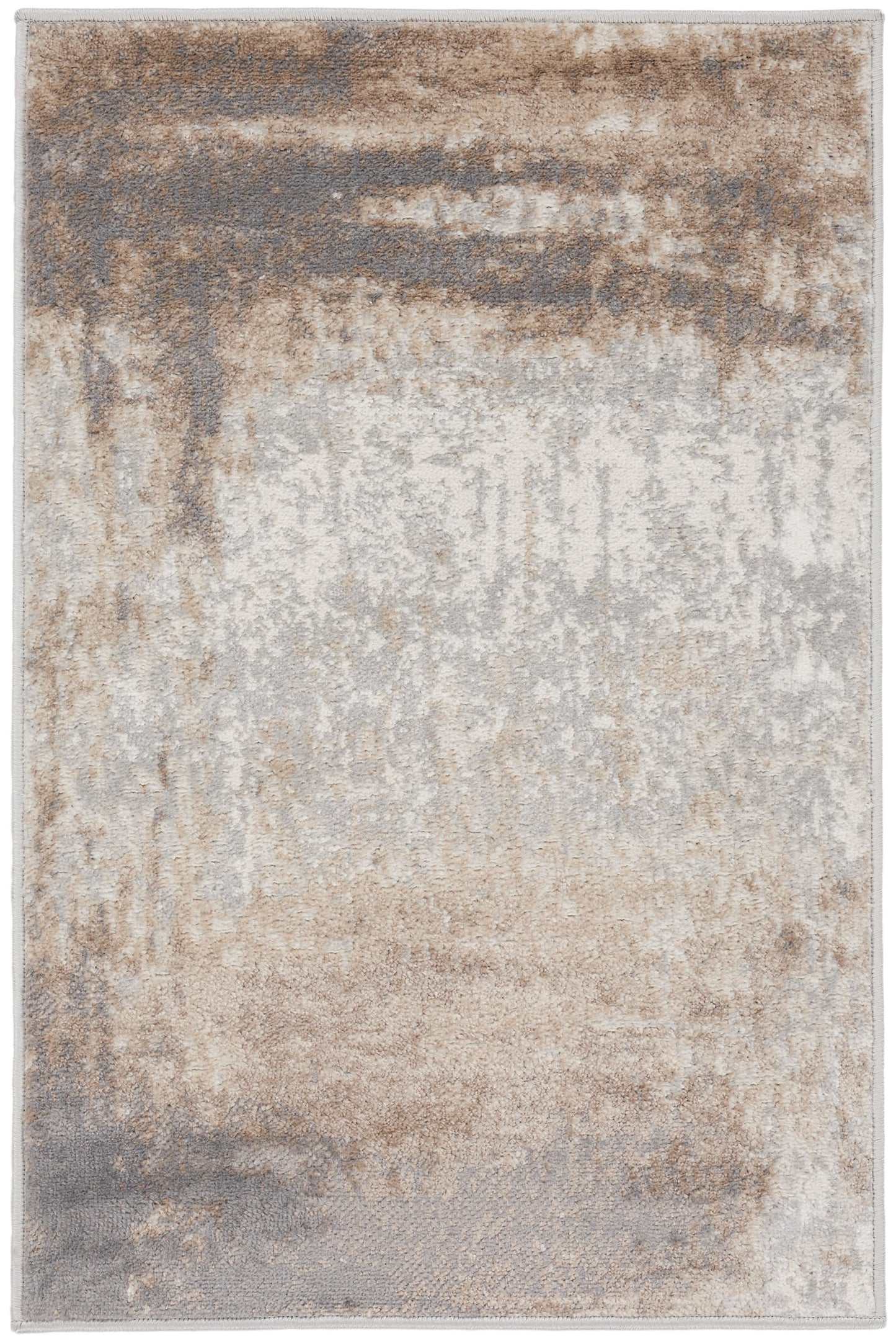 Nourison Home Elation ETN07 Grey Ivory Contemporary Power-loomed Rug