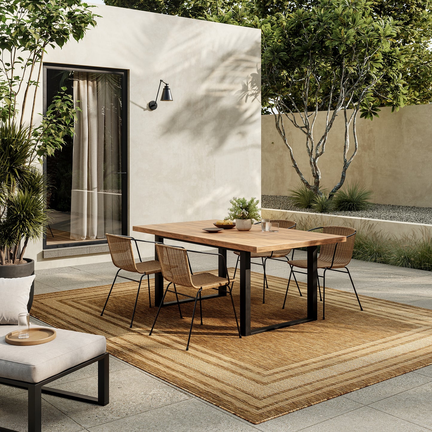 Nourison Home Horizon Indoor/Outdoor  Natural  Contemporary