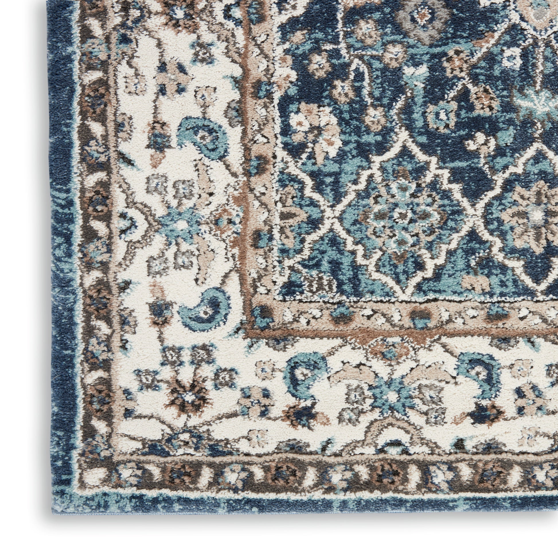 Nourison Home American Manor  Blue Ivory  Traditional