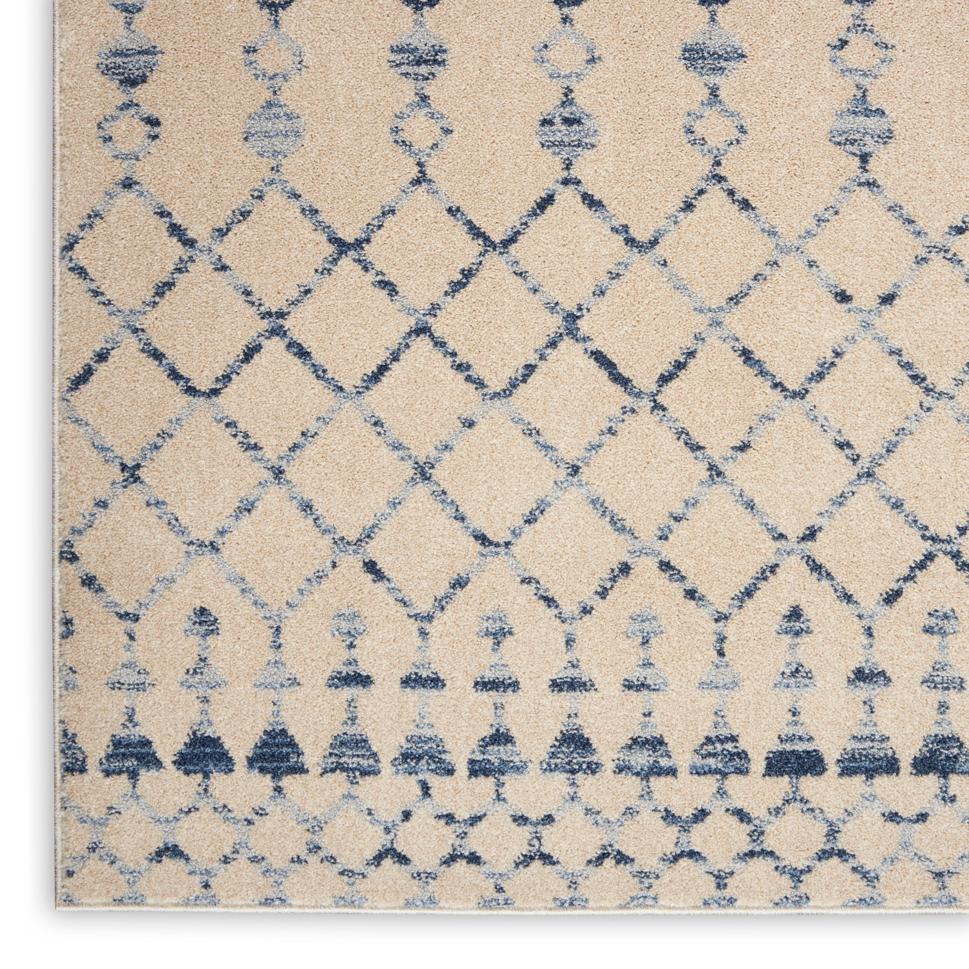 Nourison Home Palermo  Beige Blue  Contemporary