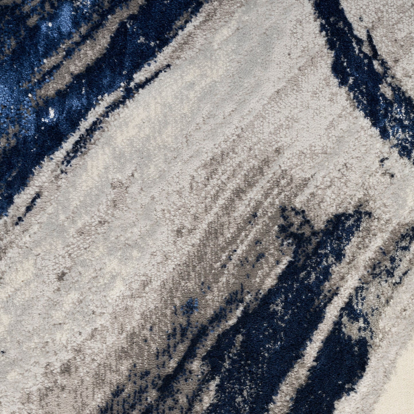 Nourison Home Splash  Grey Navy  Contemporary