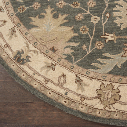 Nourison Home India House  Charcoal Ivory  Traditional