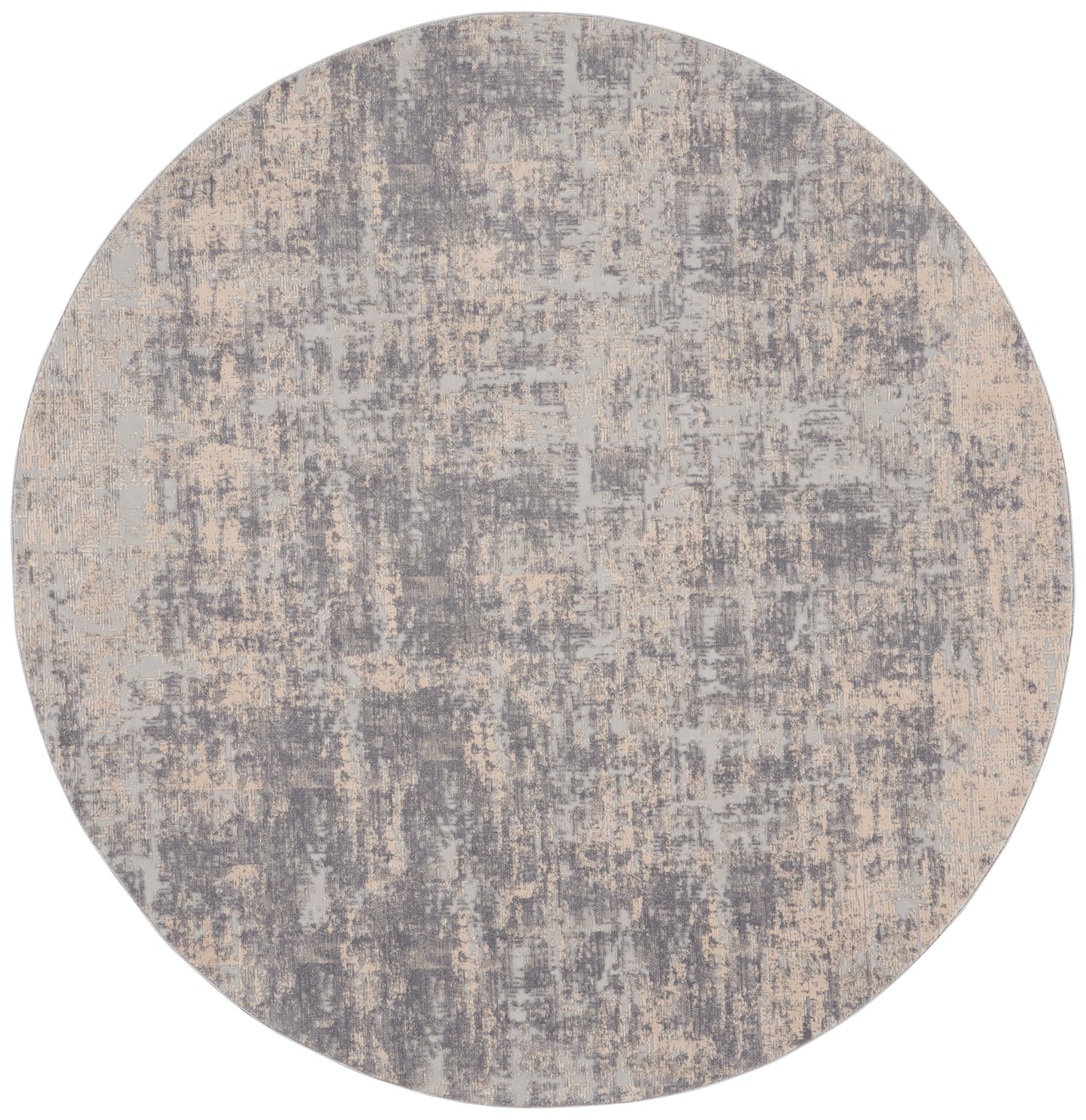 Nourison Home Rustic Textures RUS01 Ivory Silver Contemporary Power-loomed Rugs