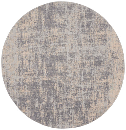 Nourison Home Rustic Textures RUS01 Ivory Silver Contemporary Power-loomed Rugs