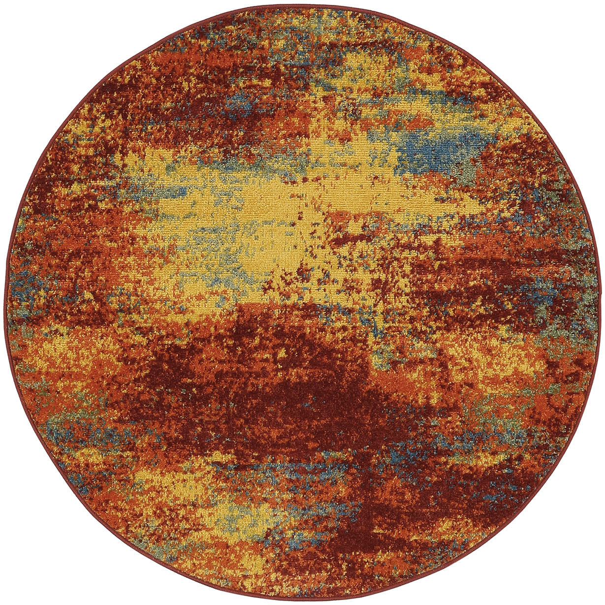 Nourison Home Nourison Essentials NRE06 Flame Contemporary Power-loomed Rug