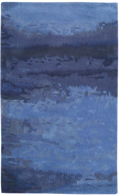 Calvin Klein Home Luster Wash SW18 Indigo Contemporary Tufted Rug