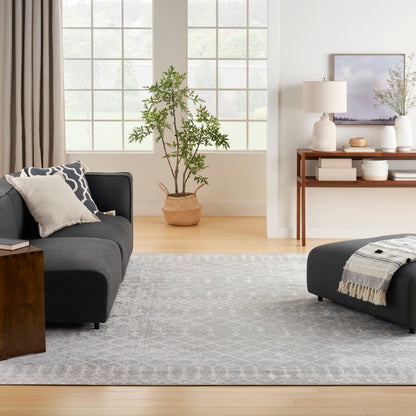 Nourison Home Astra Machine Washable  Grey  Transitional