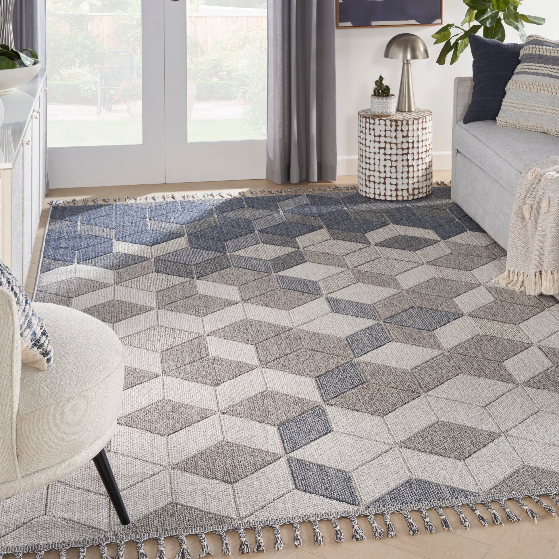 Nourison Home Paxton  Grey Slate  Contemporary